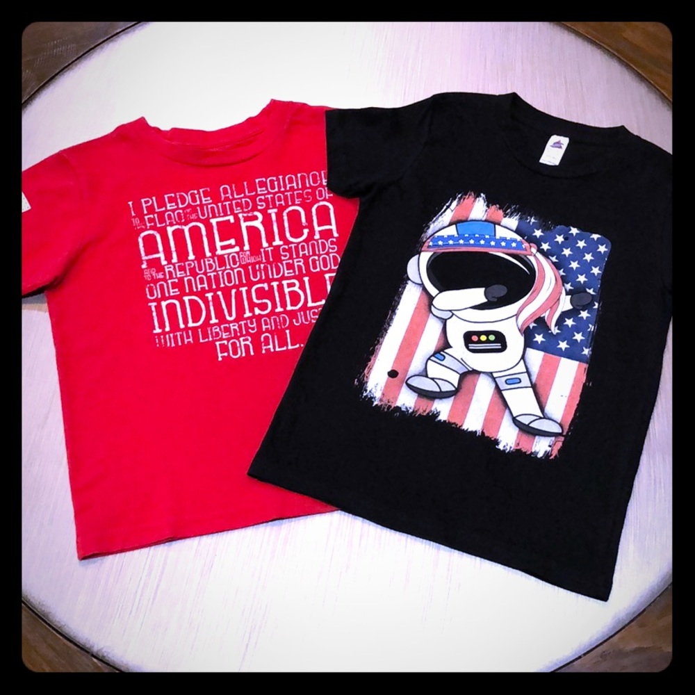 ❌❌SOLD❌❌ Patriotic T-shirt bundle- Two shirts🌹